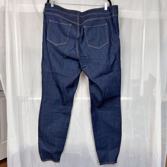 NWT Old Navy super skinny mid rise dark wash stretch jean sz 20 plus long - Picture 5 of 12